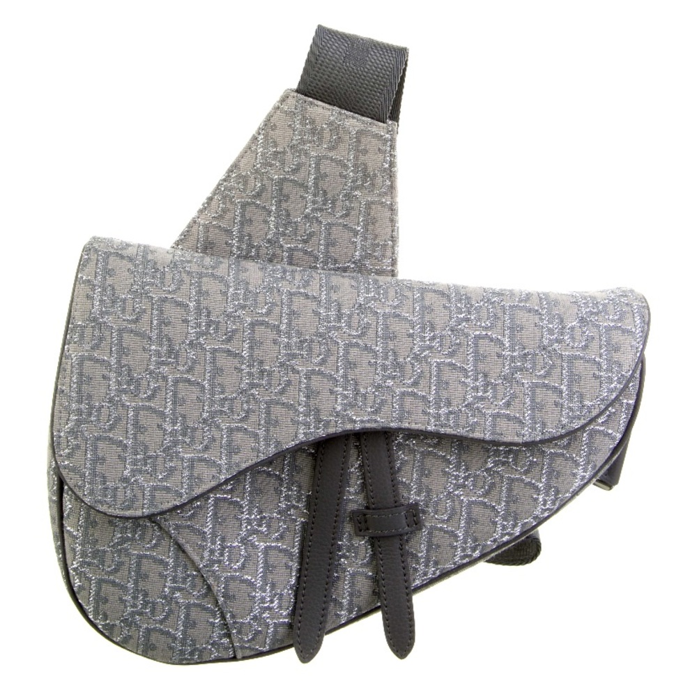 Christian Dior SADDLE BAG Unisex
Ruthenium-Colored Dior Oblique Jacquard Bag